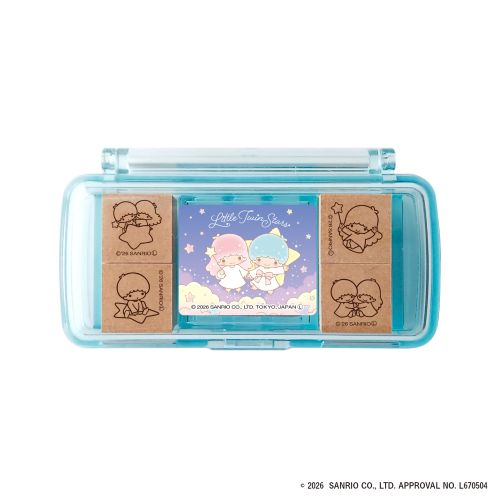 #ビバリー(国内販売のみ） 印章用品 サンリオミニスタンプ インクパット付き リトルツインスターズ SGM-040