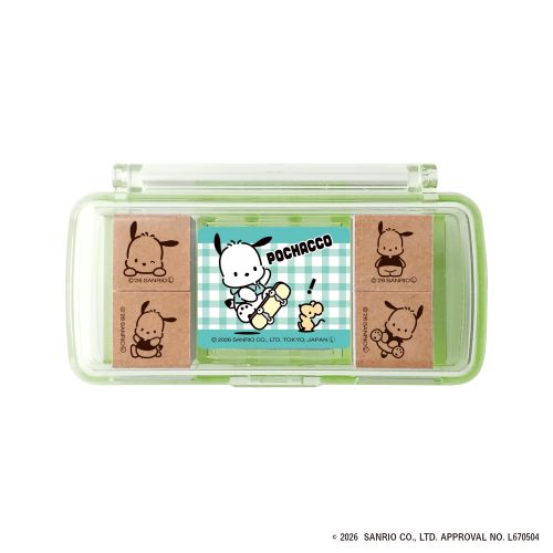 #ビバリー(国内販売のみ） 印章用品 サンリオミニスタンプ インクパット付き ポチャッコ SGM-041