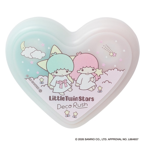 #プラス(国内販売のみ） デザイン用品 デコラッシュサンリオ限定セット  ハートケース付 キキ＆ララ 46883