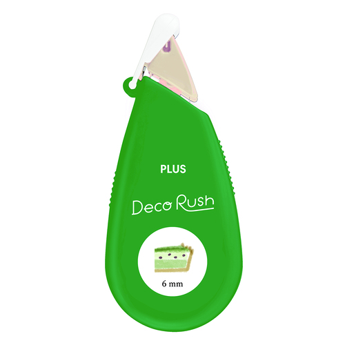 #プラス デコレーションテープ デコラッシュ 6mm 限定カラー別デザート  グリーン 51814