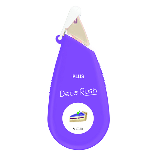 最終_#プラス デコレーションテープ デコラッシュ 6mm 限定カラー別デザート  パープル 51816