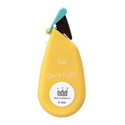 #プラス デコレーションテープ デコラッシュ 限定 mizutama 6mm幅 かんむり 54-469