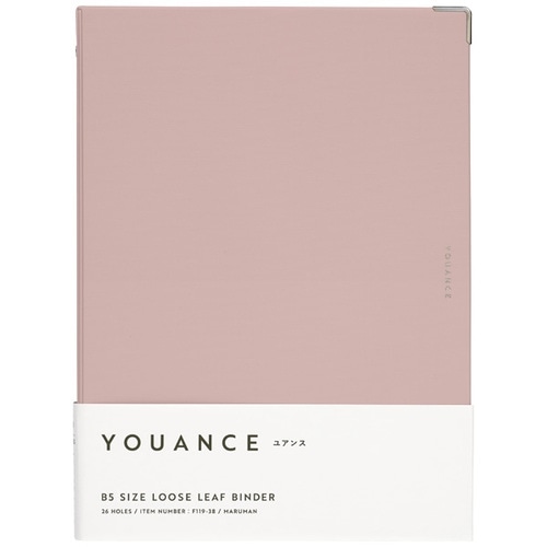 #マルマン バインダー ユアンス（YOUANCE） B5 ライトパープルピンク F119-38