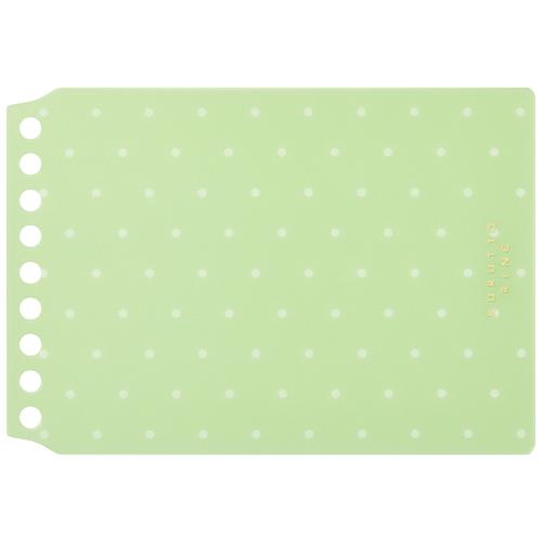 #マルマン ファイリング用品 くるっとリング表紙 ミニサイズ ライトグリーン FMR9PD-33