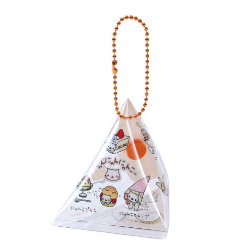 #エムプラン(国内販売のみ） 身辺雑貨 サンカクテトラミニポーチ  ニャンニャンコ 023013-57