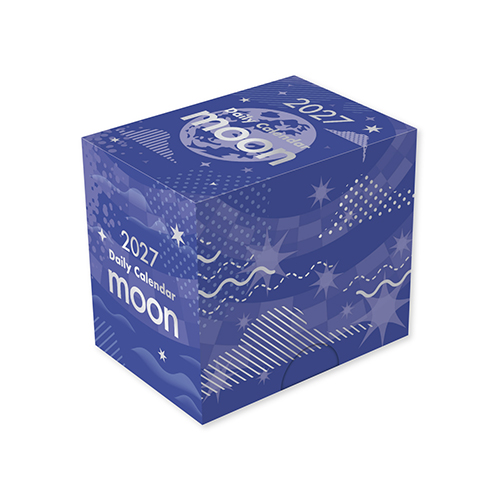 #新日本カレンダー 2027年度カレンダー ミニミニ日めくり　moon   NK-4480_27