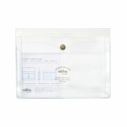 #ハイタイド(国内販売のみ） ケース nahe ジェネラルパーパスケース A6 クリア DF083-CL
