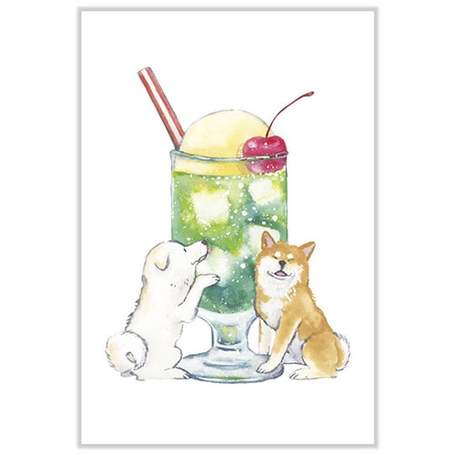 #アクティブコーポレーション カード ポストカード･村田夏佳  クリームソーダ M01-PPR-216