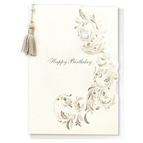 #アクティブコーポレーション カード イタリアカード･バースデー  白 M01-GRI-151