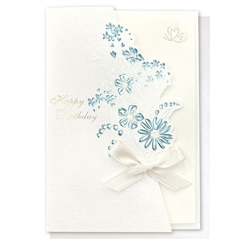 #アクティブコーポレーション カード イタリアカード･バースデー  水色 M01-GRI-152