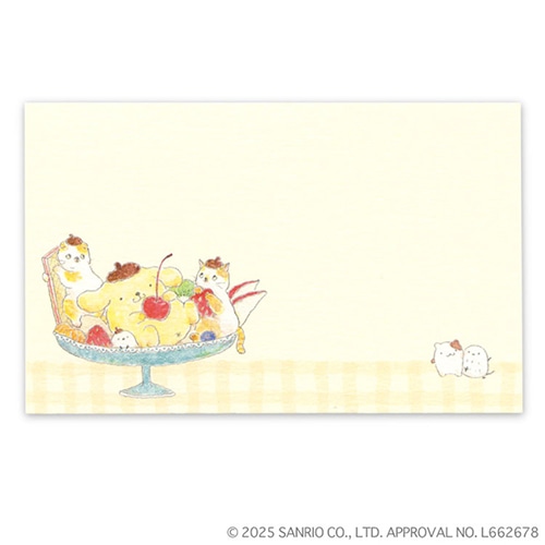 #アクティブコーポレーション(国内販売のみ） カード トコロコムギ×サンリオコラボ　ミニメッセージカード   M01-ANK-118