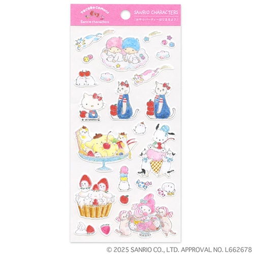 #アクティブコーポレーション(国内販売のみ） シール トコロコムギ×サンリオコラボ　コットンシール   M01-SV-142