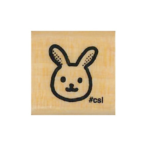 #こどものかお 木製ｽﾀﾝﾌﾟ Nｱｲﾗﾌﾞｽﾀﾝﾌﾟ  うさぎ 1530-006