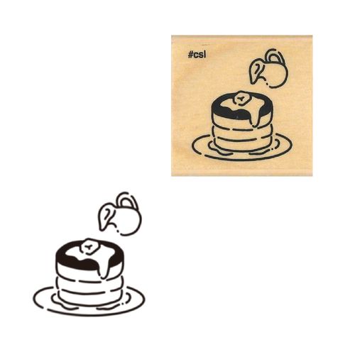 #こどものかお 印章用品 Ｎアイラブスタンプ  パンケーキ 1533-100
