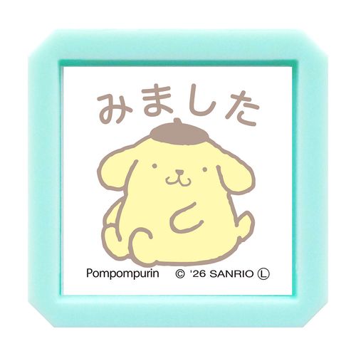 #こどものかお(国内販売のみ） 印章用品 サンリオ浸透印  ポムポムプリン･みました 2416-004