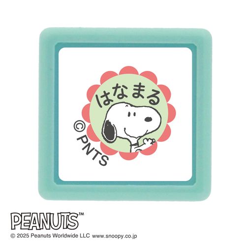 #こどものかお(国内販売のみ） 印章用品 スヌーピーミニポンスタンプ  はなまる（花枠） 2219-007