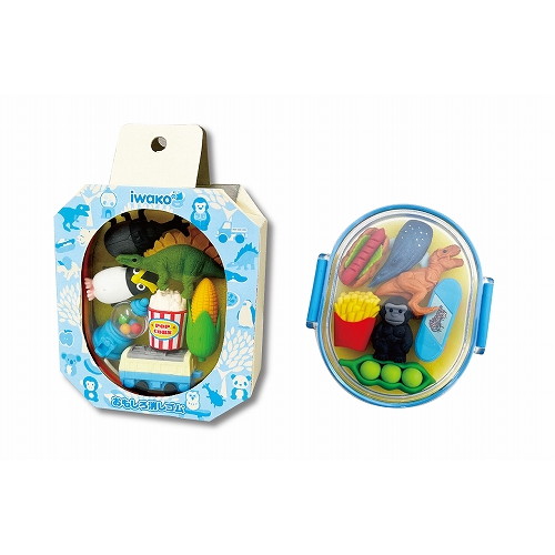 #イワコー  おべんと消しゴム　ブルー   ER-OBE002