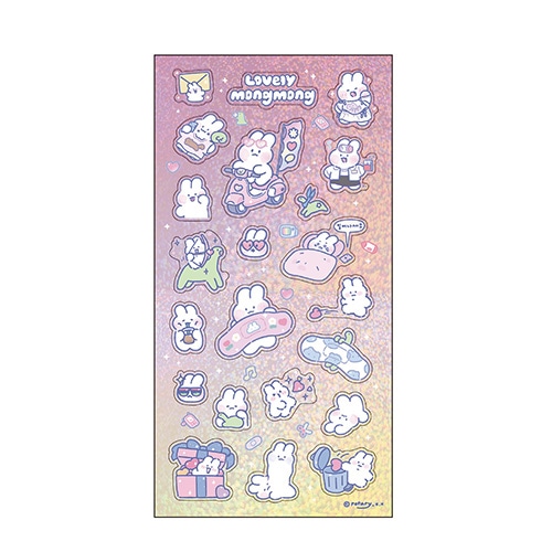 #funbox(国内販売のみ） シール ホログラムシール  ピンク 25000701