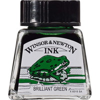 #G-Too Winsor＆Newton ドローイング インク 14ml 046 ブリリアントグリーン 962 19501046