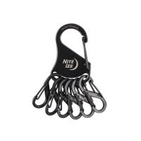 #シームーン 身辺雑貨 キーラック･ステンレススチール  ブラック NI02655