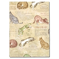 【アーティミス】 ブックカバー フリーサイズブックカバー　キャット 200×150mm キャット FFSBC-CAT