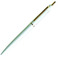 【アンテリック】 油性ボールペン  0.5mm スノーホワイト  BP1SW