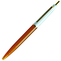 【アンテリック】 油性ボールペン  0.5mm ホワイト+イエロー  BP1CWY