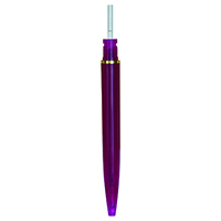 【アンテリック】   油性ボールペン  0.5mm 下軸 透明パープル  LBP1CWP