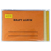 #石原紙工 アルバム シンプル＆スリムで自由に貼って描いてデコりたいアルバム  橙　金茶　古染 3色セット KA1T-1