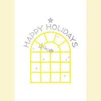 #今野印刷 グリーティングカード Happy Holdays   L14S004