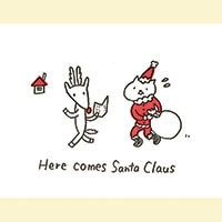 #今野印刷 グリーティングカード Cat Santa   L16S008