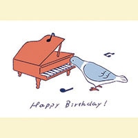 #今野印刷 グリーティングカード Pigeon   L20S001