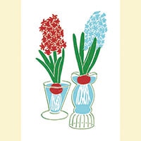 #今野印刷 グリーティングカード Hyacinths   L20S004