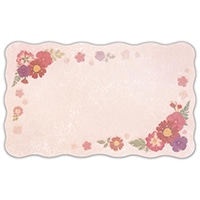 #エヌビー社  メッセージカード 押し花 レッド  レッド 4404506