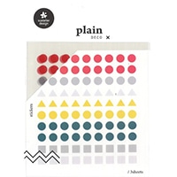 #S＆Cコーポレーション シール Plan Deco 3シート入り Plain 01 1605