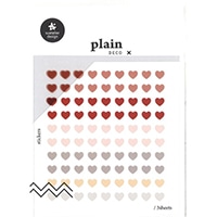 #S＆Cコーポレーション シール Plan Deco 3シート入り Plain ﾊｰﾄS 1655