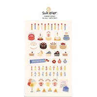 #S＆Cコーポレーション シール スワテリエステッカー  ｃａｋｅ　ｉｓ　ｈｅｒｅ 1113