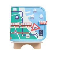 #moments(国内販売のみ・モールサイトでの販売不可） お絵かきBOOK 消せる落書きチョークブック　Train バタースティック、マーカー対応 E JJB011-E