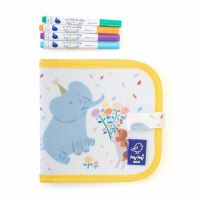 #moments(国内販売のみ・モールサイトでの販売不可） お絵かきBOOK 消せる落書きｂｏｏｋミニ　像 バタースティック、マーカー対応 B JJB013-B