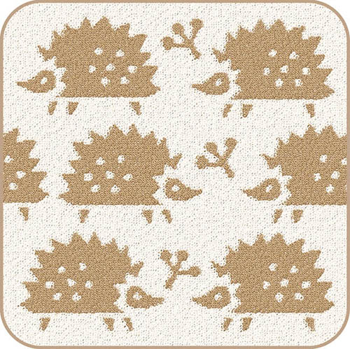 #エルコミューン ハンカチ タオルハンカチ　   Poika Beige TWH037