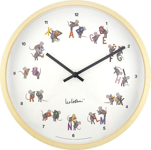 #エルコミューン 掛け時計 Leo Lionni Wall Clock   Letters WCL012