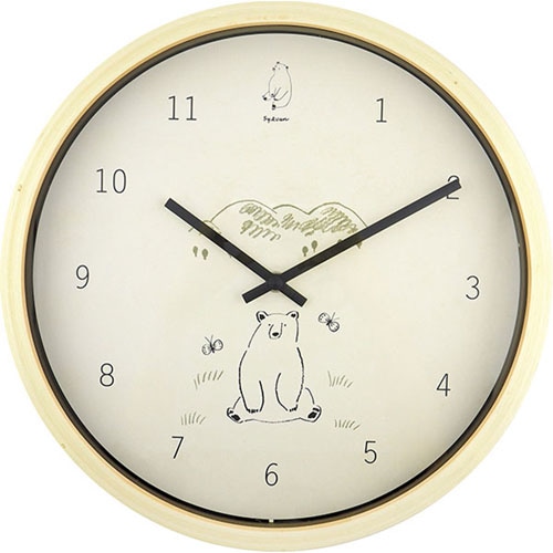 #エルコミューン 掛け時計 SYLVAN Wall Clock   Bear WCL015