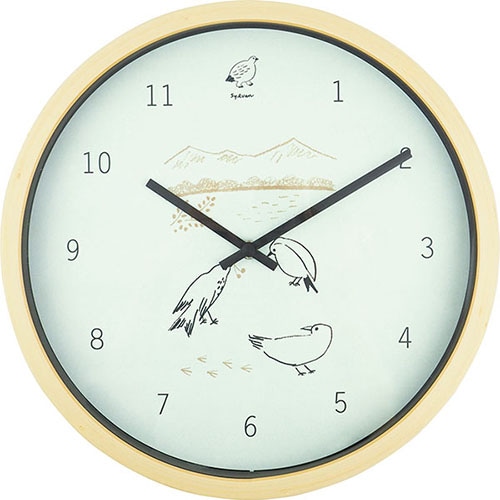 #エルコミューン 掛け時計 SYLVAN Wall Clock   Bird WCL016