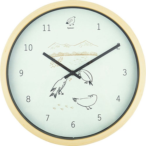 #エルコミューン 掛け時計 SYLVAN Wall Clock   Bird WCL016