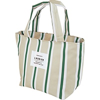 #エルコミューン  LAURIER 保冷ランチトート (M)   Stripe Green CLB-414