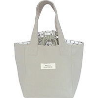#エルコミューン  レシピ　キャンバス保冷トート  Gray LNC-503
