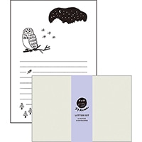 #エルコミューン レターセット SYLVAN LETTER SET  Owl SLV-002