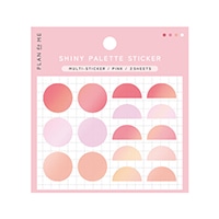 #大阪フロンティア ステッカー ＰＬＡＮｄｏＭＥＳＨＩＮＹ　ＰＡＬＥＴＴＥ　ＳＴＩＣＫＥＲ　マルチステッカー  Ｐｉｎｋ PM3633