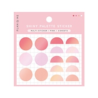 #大阪フロンティア ステッカー ＰＬＡＮｄｏＭＥＳＨＩＮＹ　ＰＡＬＥＴＴＥ　ＳＴＩＣＫＥＲ　マルチステッカー  Ｐｉｎｋ PM3633