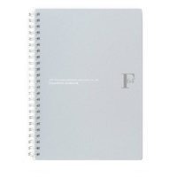【キョクトウ】ノート FOBCOOPダブルリング ドット罫 A5 シルバー PTD03A5SV